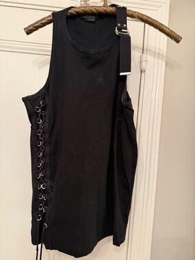 Diesel Black Gold Black Tank Top